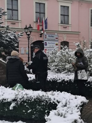 Policjanci na ulicach Myśliborza